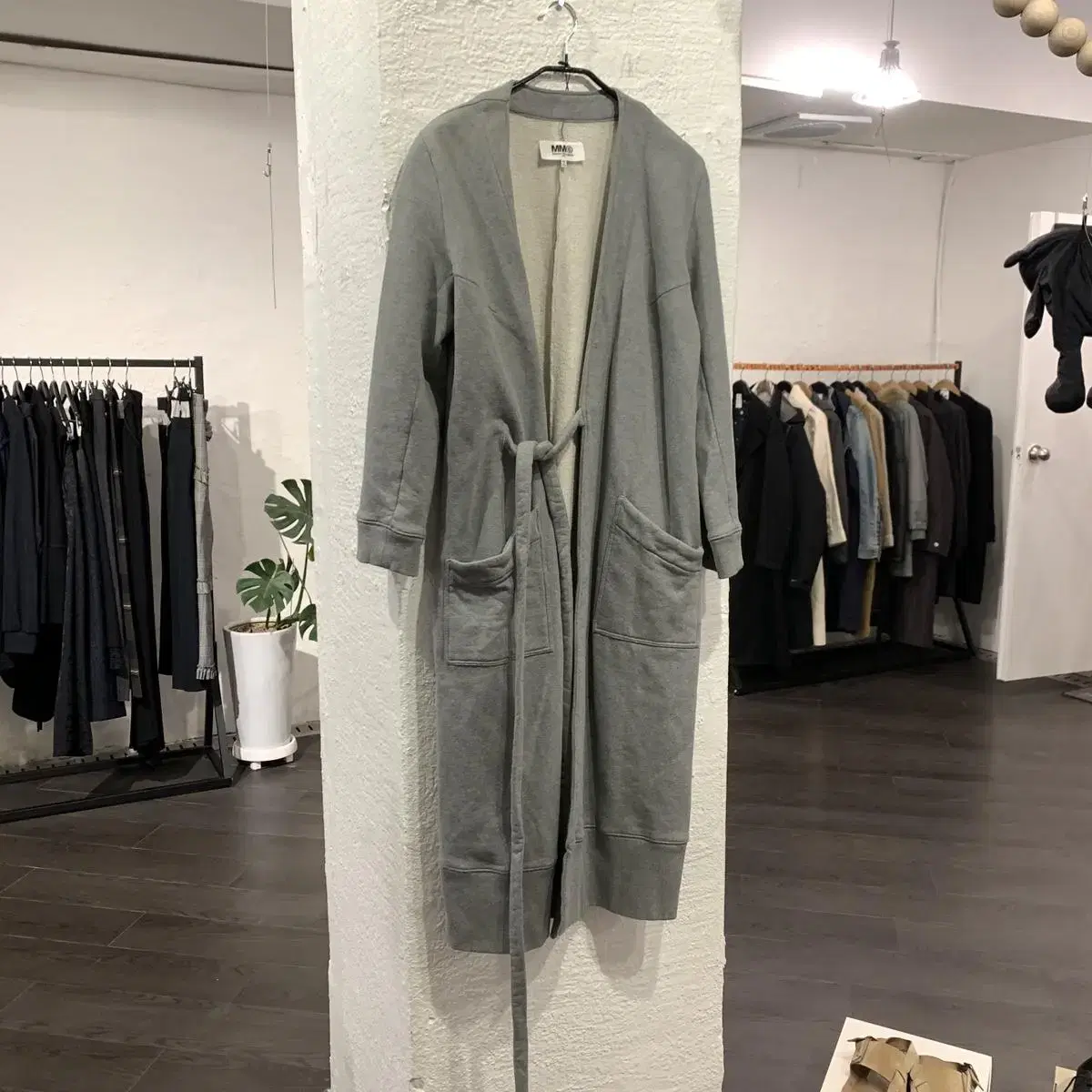 Maison Margiela MM6 Sweat Belted Robe Coat