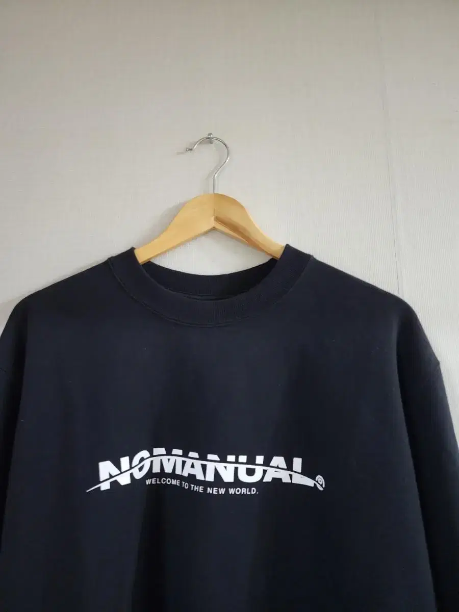 No Manual Basic Logo Man to Man