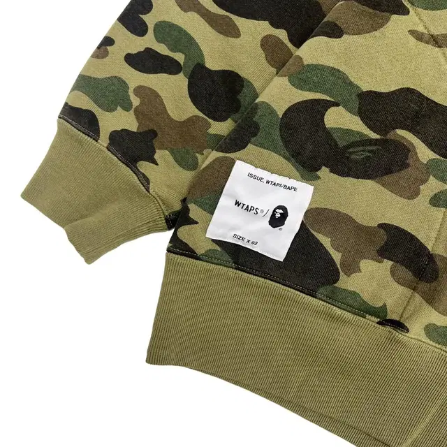 베이프 x 더블텝스 bape x wtaps 카모 후드 (2)