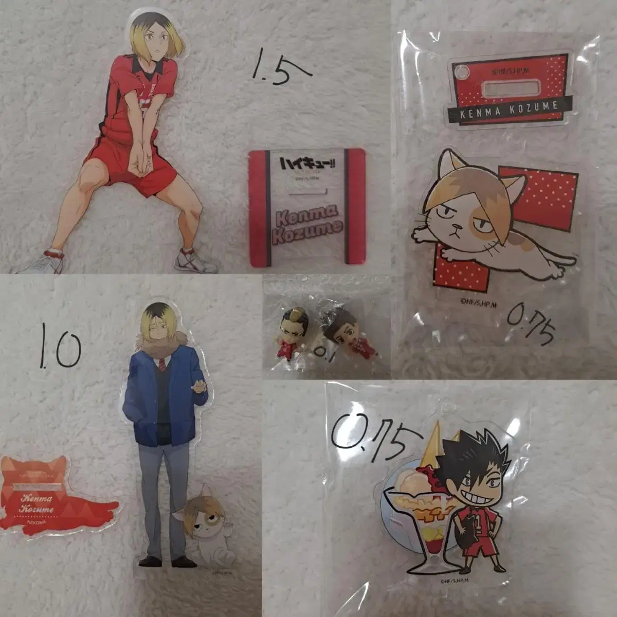 Haikyuu Kenma Kuroo acrylic bulk Mascot Enskai Nekoma Figures