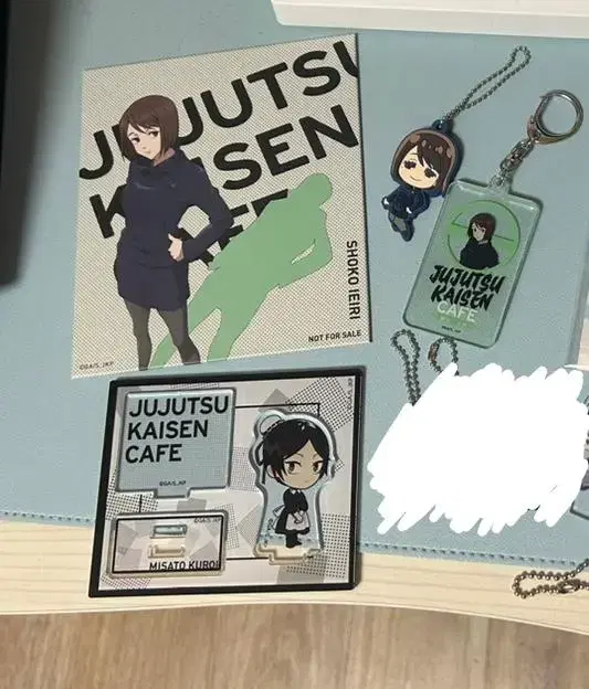 Bulk) Zuu spinning collaboration cafe shoko color paper keyring Kuroi acrylic stand