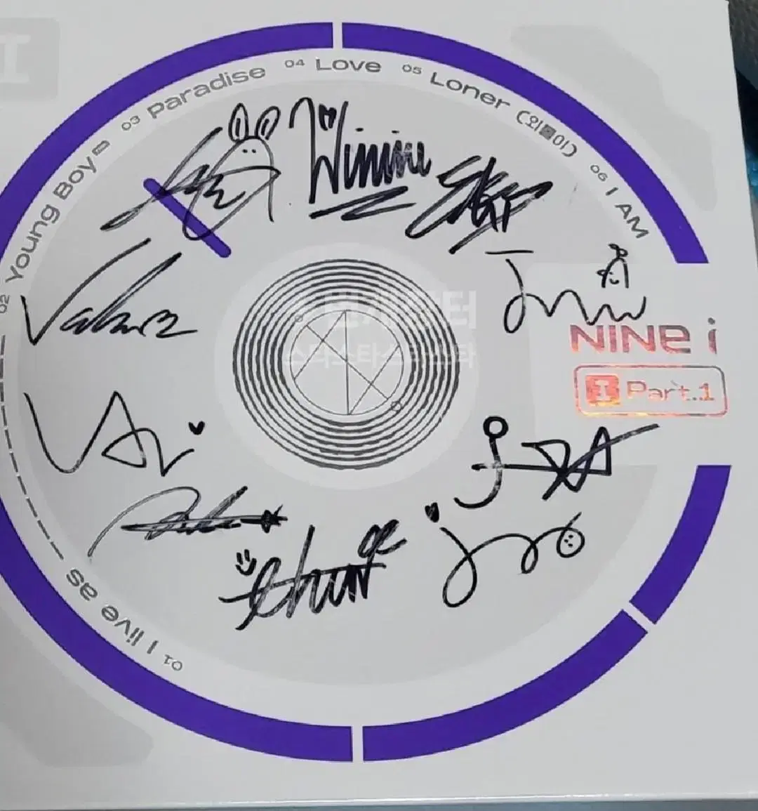 Nine.i's unsold autographed album