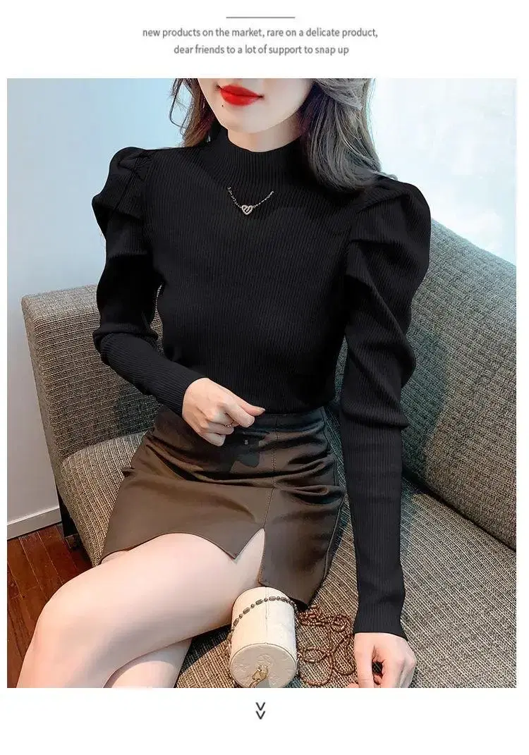 Women's knit turtleneck sweater (new item)