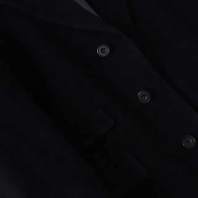 < (BURBERRY)deep purple wool single coat