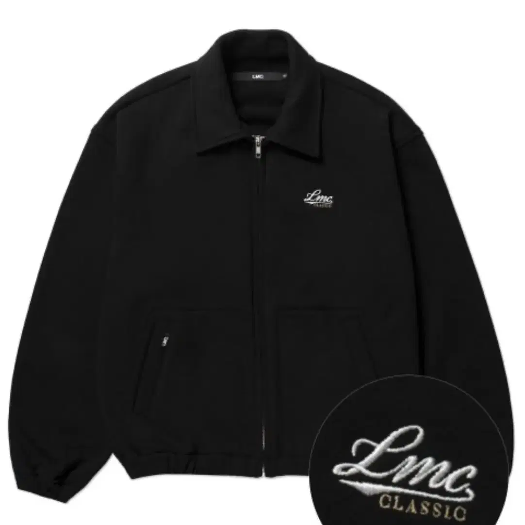 LMC SWEAT HARRINGTON JACKET black