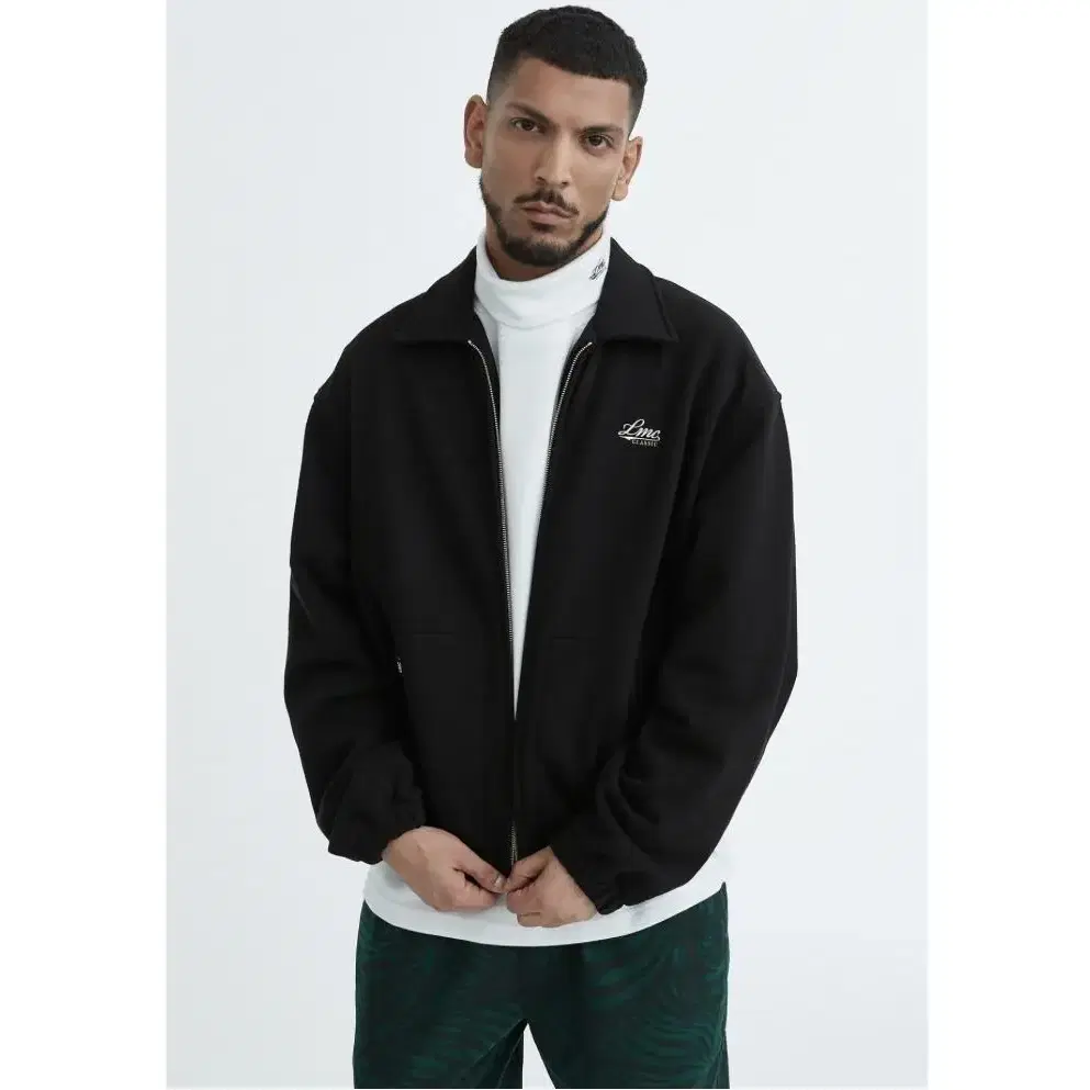 LMC SWEAT HARRINGTON JACKET black