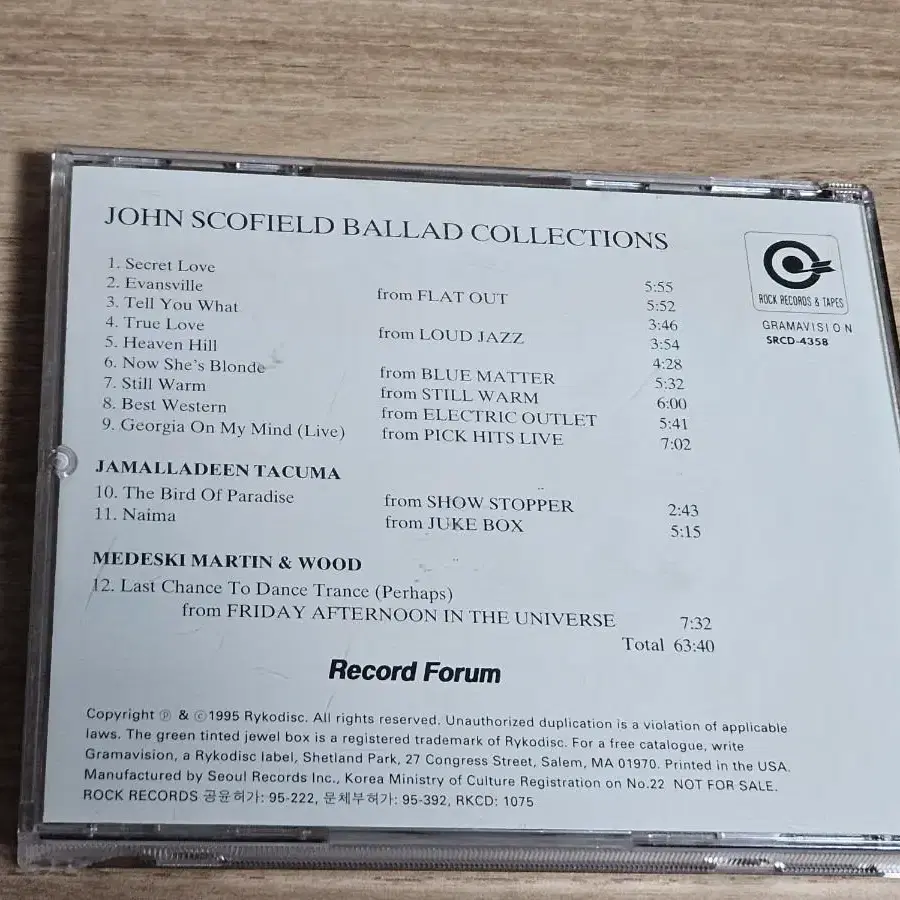 John Scofield - Ballad Collections(CD)