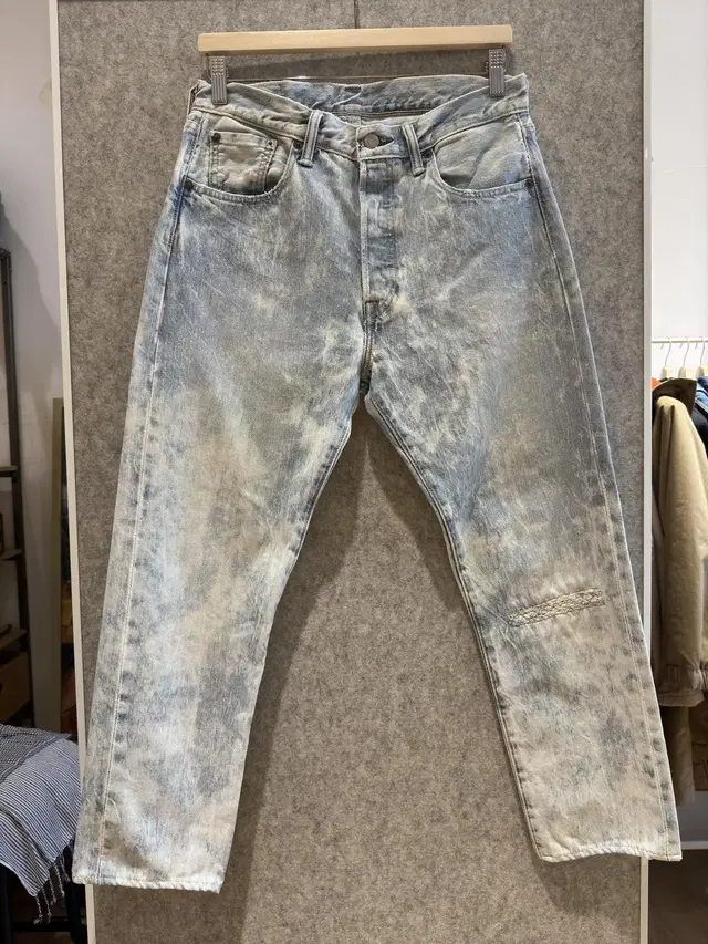 리바이스 501 CT ACID WASH 데님 팬츠