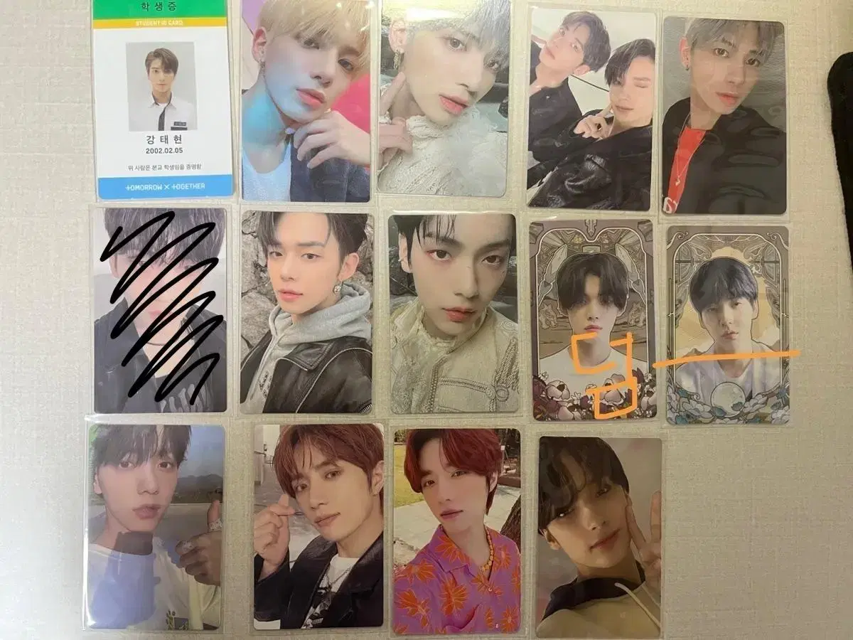 TXT yeonjun soobin beomgyu taehyun Hearning photocard WTS