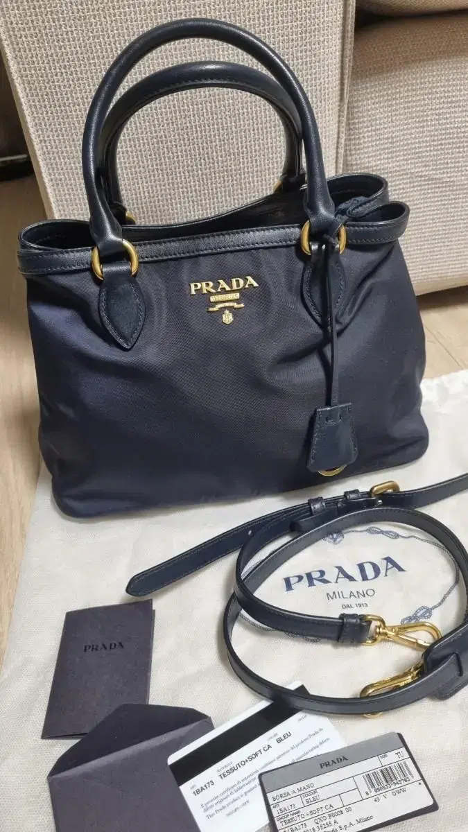 Prada Poccono Two-Way (Genuine) Navy