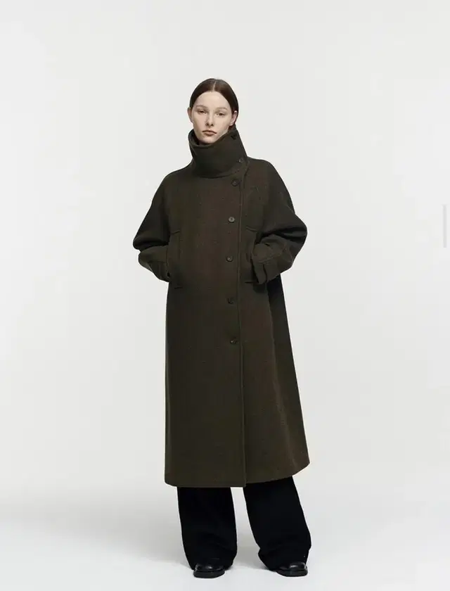 Burmula 버뮬라 CASHMERE HIGH NECK COAT