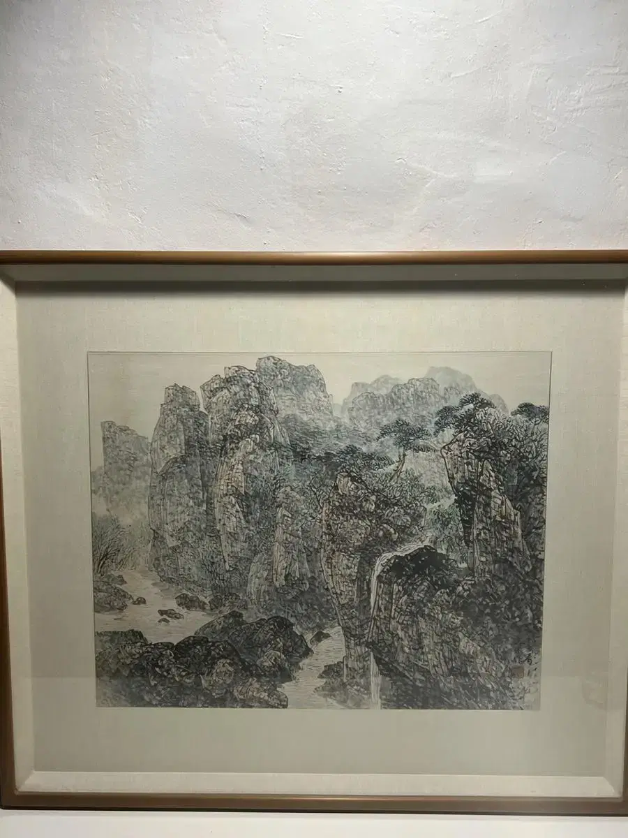 지목 이영찬 화백 작품 (그림, 액자, 레트로, 빈티지, 엔틱)