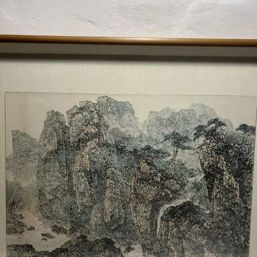 지목 이영찬 화백 작품 (그림, 액자, 레트로, 빈티지, 엔틱)