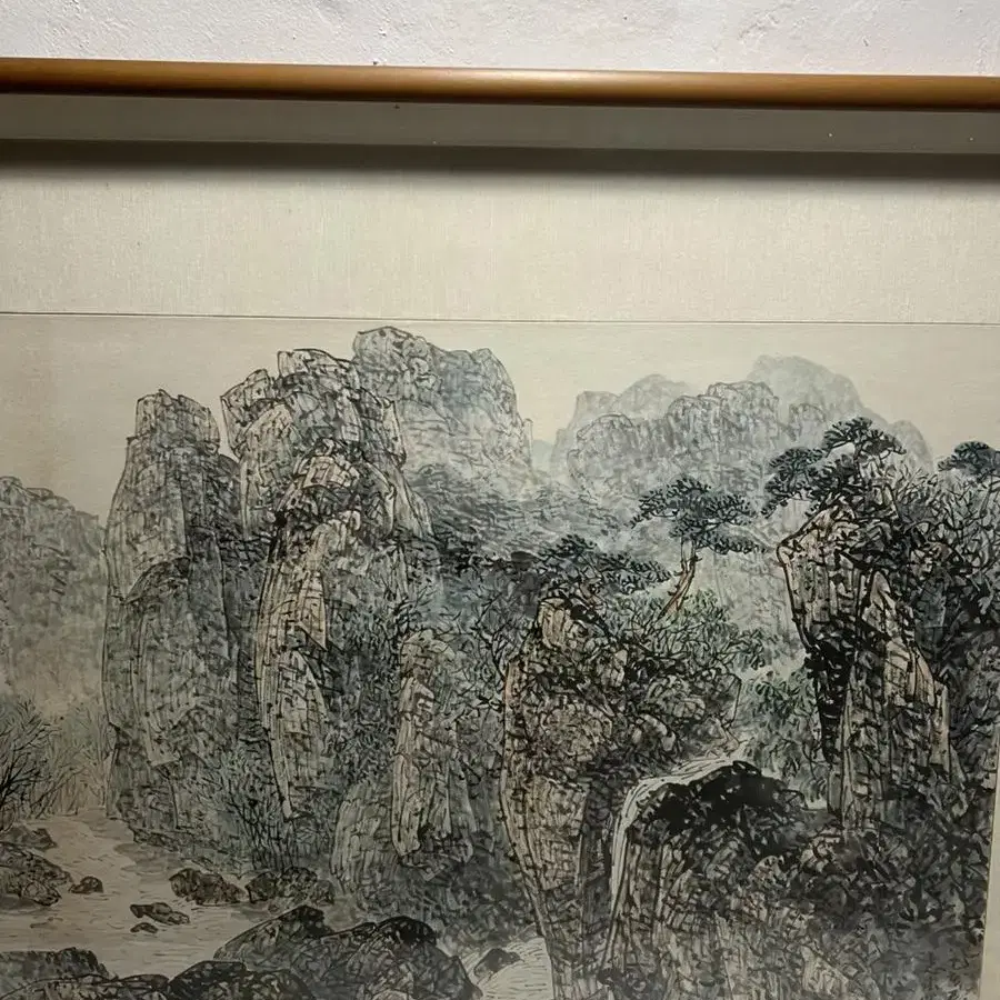 지목 이영찬 화백 작품 (그림, 액자, 레트로, 빈티지, 엔틱)