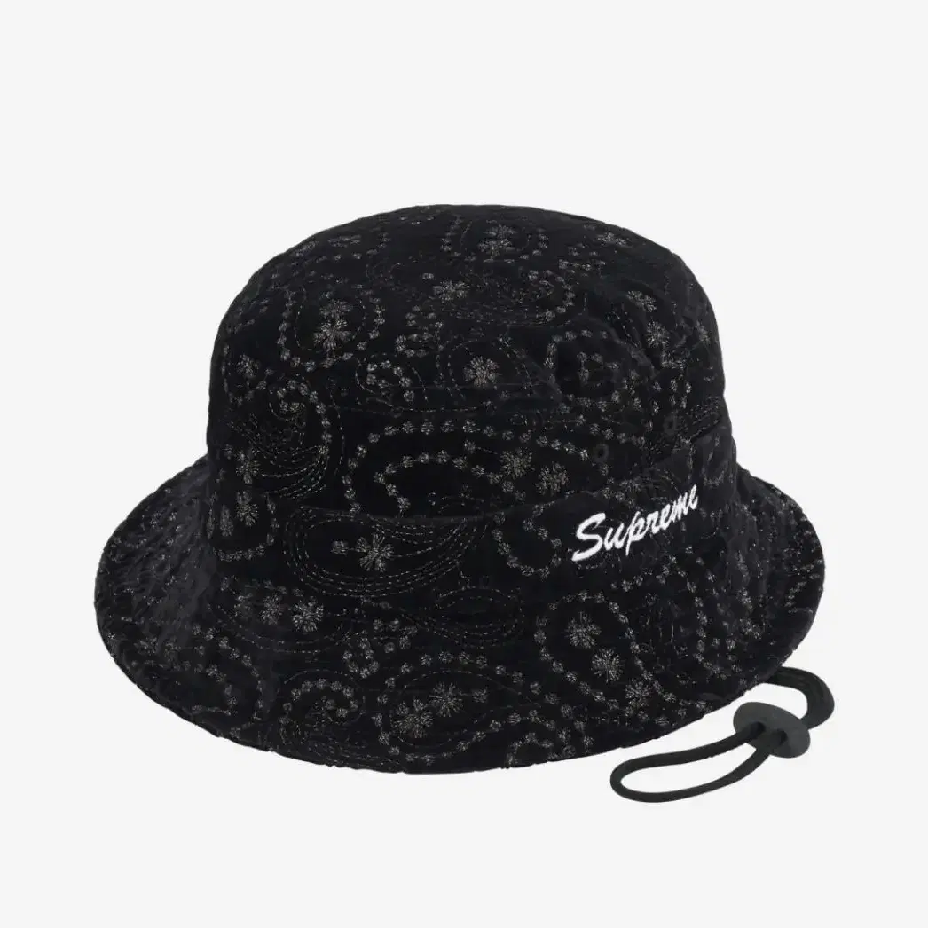 Supreme Velvet Paisley Boonie Black