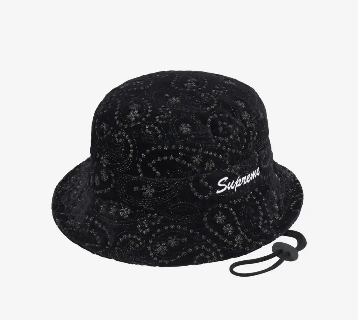 Supreme Velvet Paisley Boonie Black