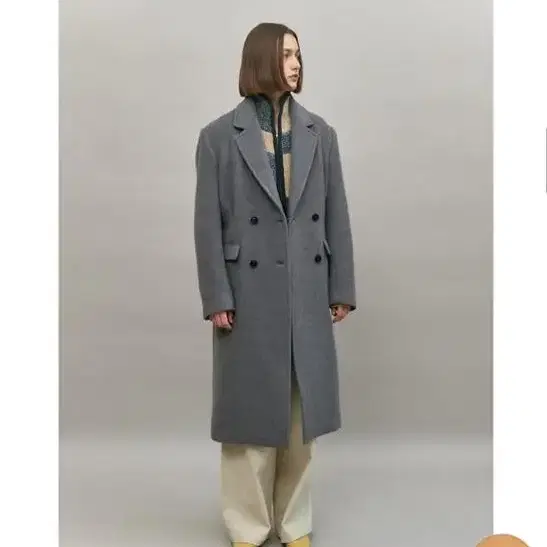 엔오르 코트 오버핏 더블턱 overfit double tuck coat