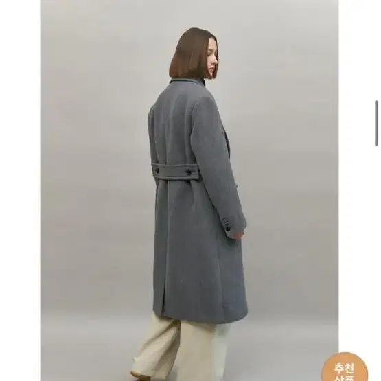 엔오르 코트 오버핏 더블턱 overfit double tuck coat