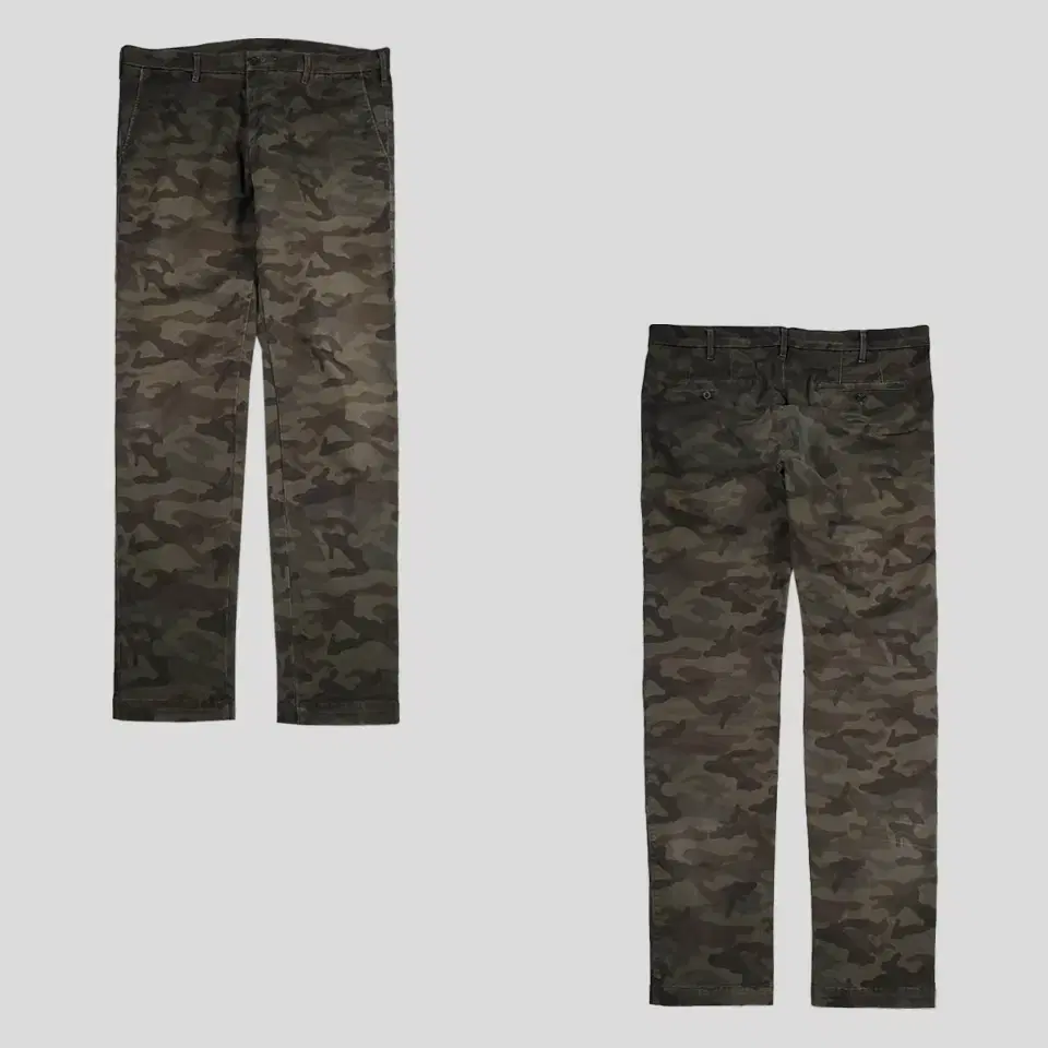 Uniqlo Pigment Khaki Olive Brown Camouflage Military Amekazi Chino Pants