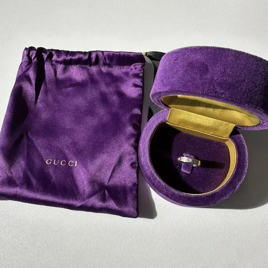 [9호] Gucci 구찌 18k 아이콘 아이코닉 다이아몬드 5p 반지