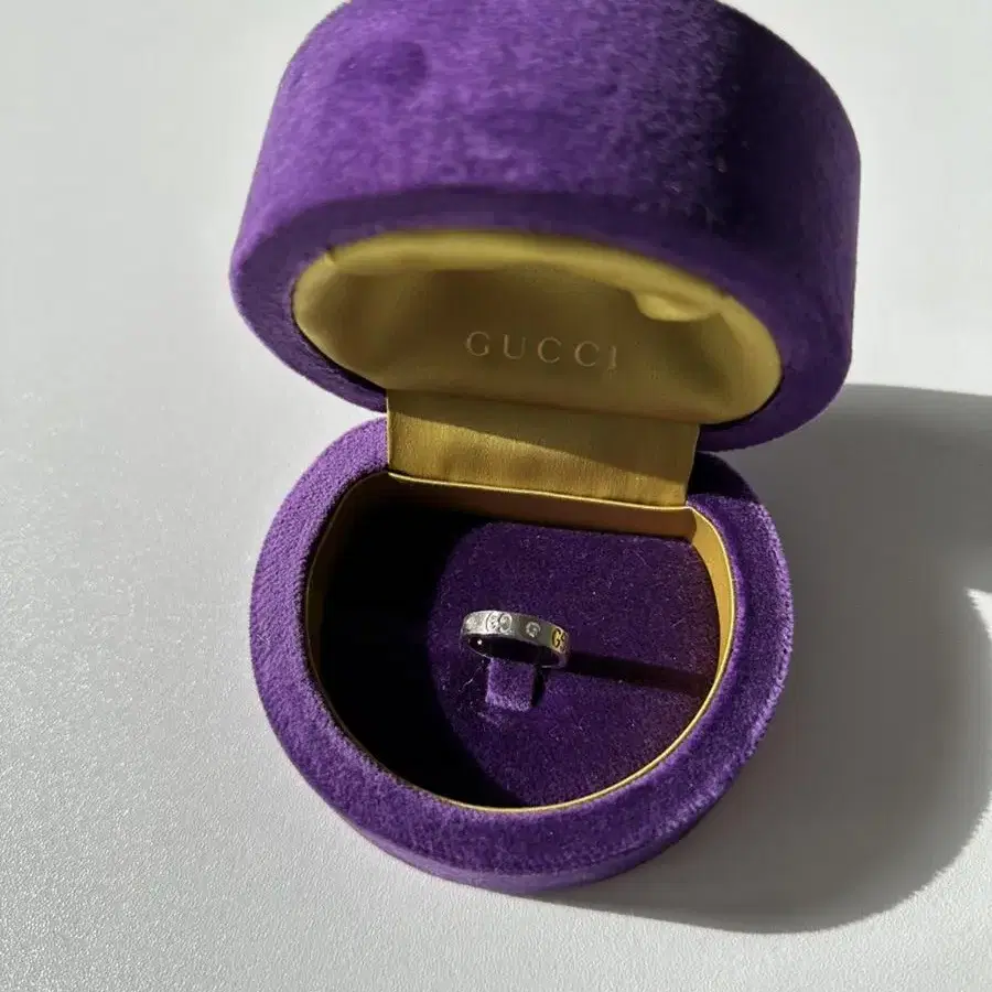 [9호] Gucci 구찌 18k 아이콘 아이코닉 다이아몬드 5p 반지