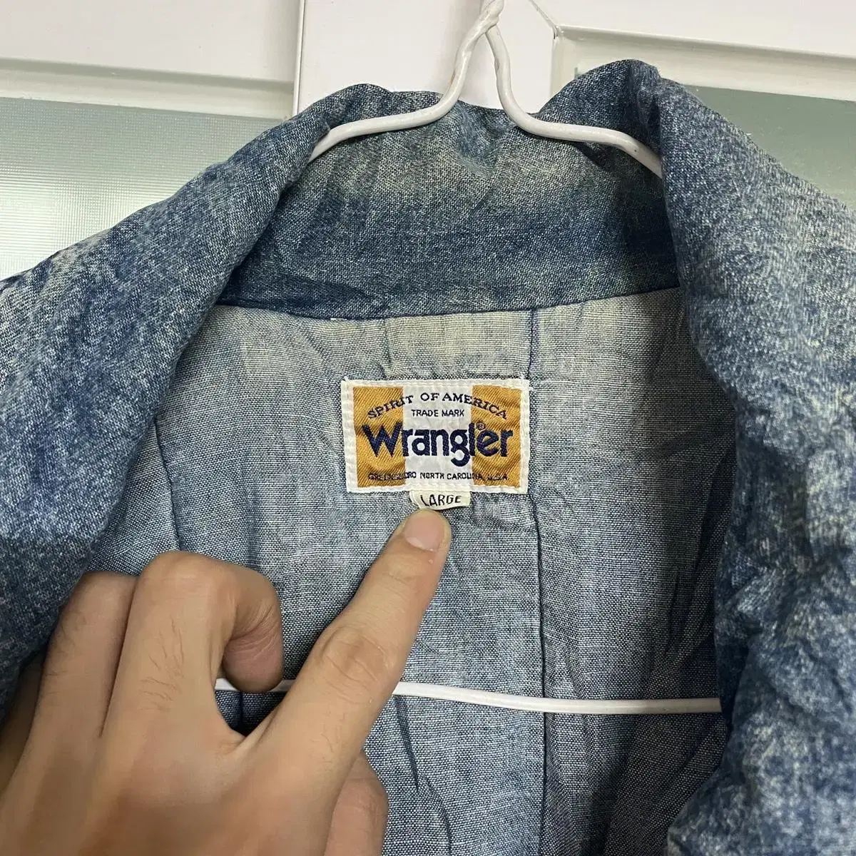 wrangler 랭글러 데님 봄버자켓