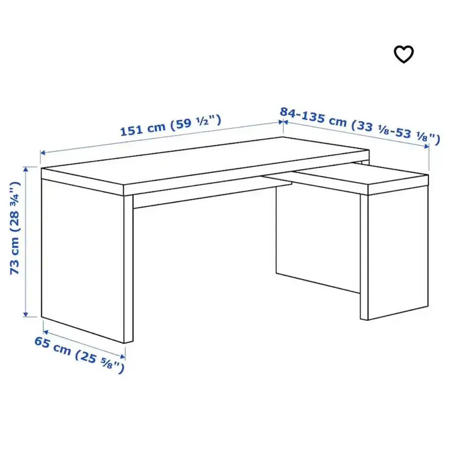 이케아 말름 책상