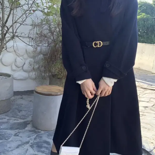 라플리에 코트 aile handmade coat (네이비 블랙)