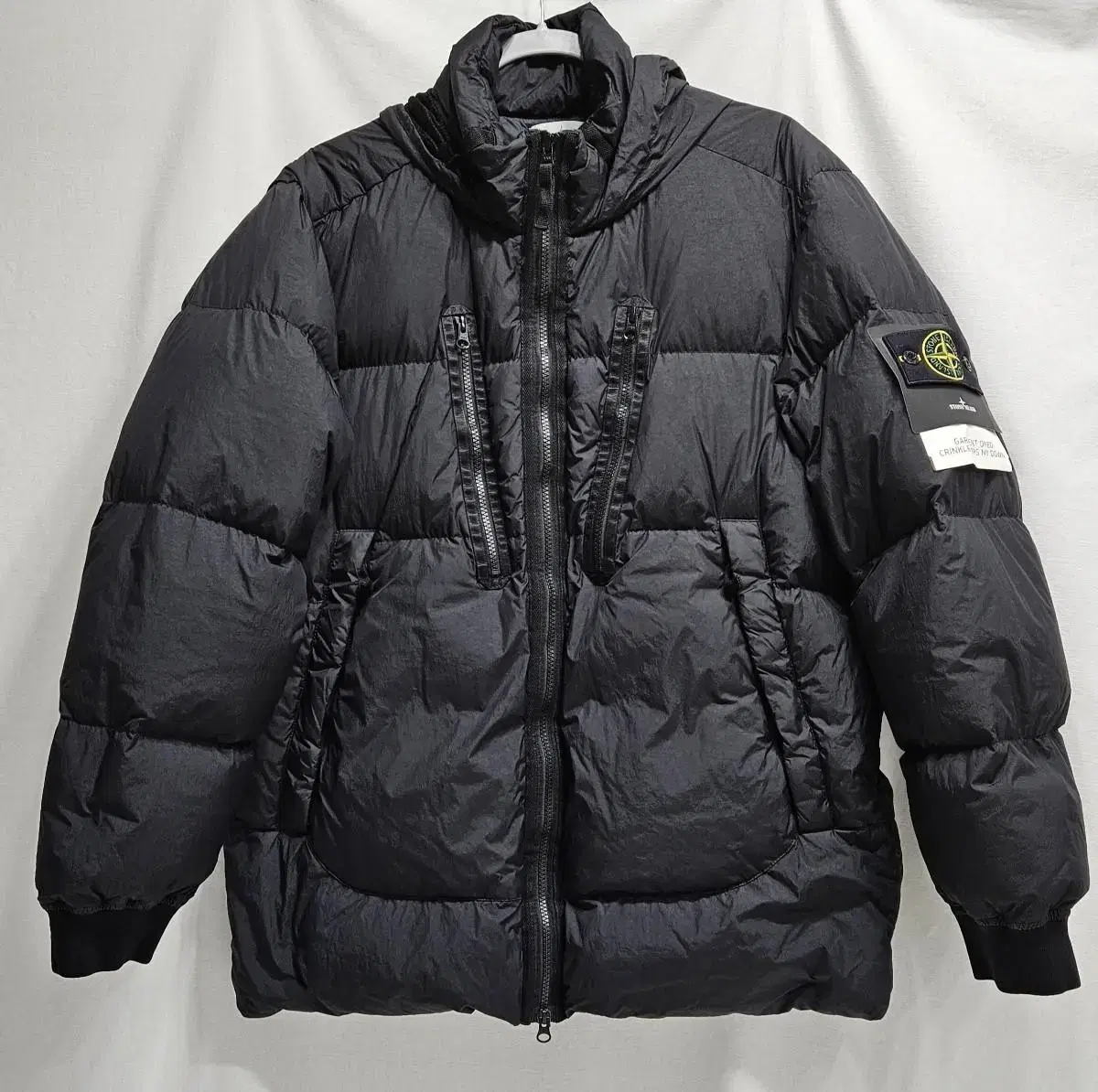 [New][XL] Stone Island Garment Dyed Crinkleclap Down Jacket Black