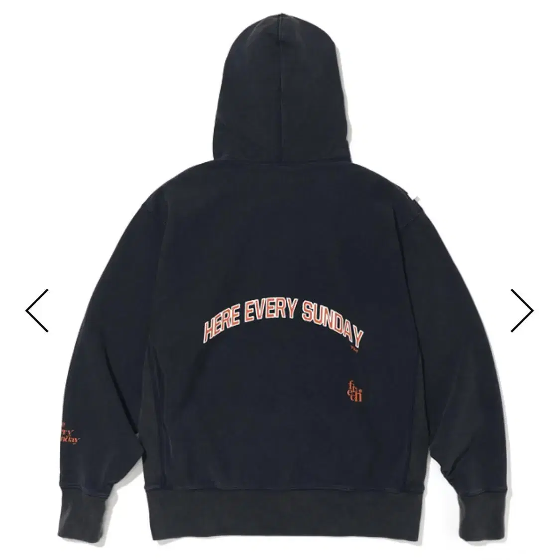 페치선데이 후드티 fc crack arch crew hoodie navy