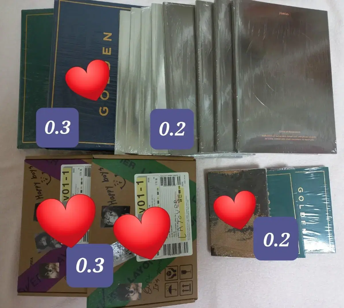 Fei Layover Golden unsealed album BTS album