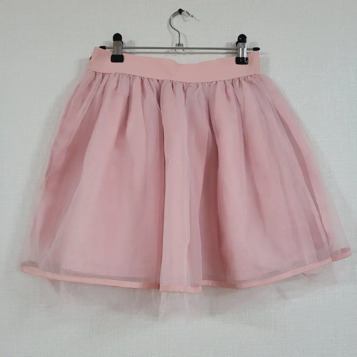 Pink skirt size S side zip flare chapeau