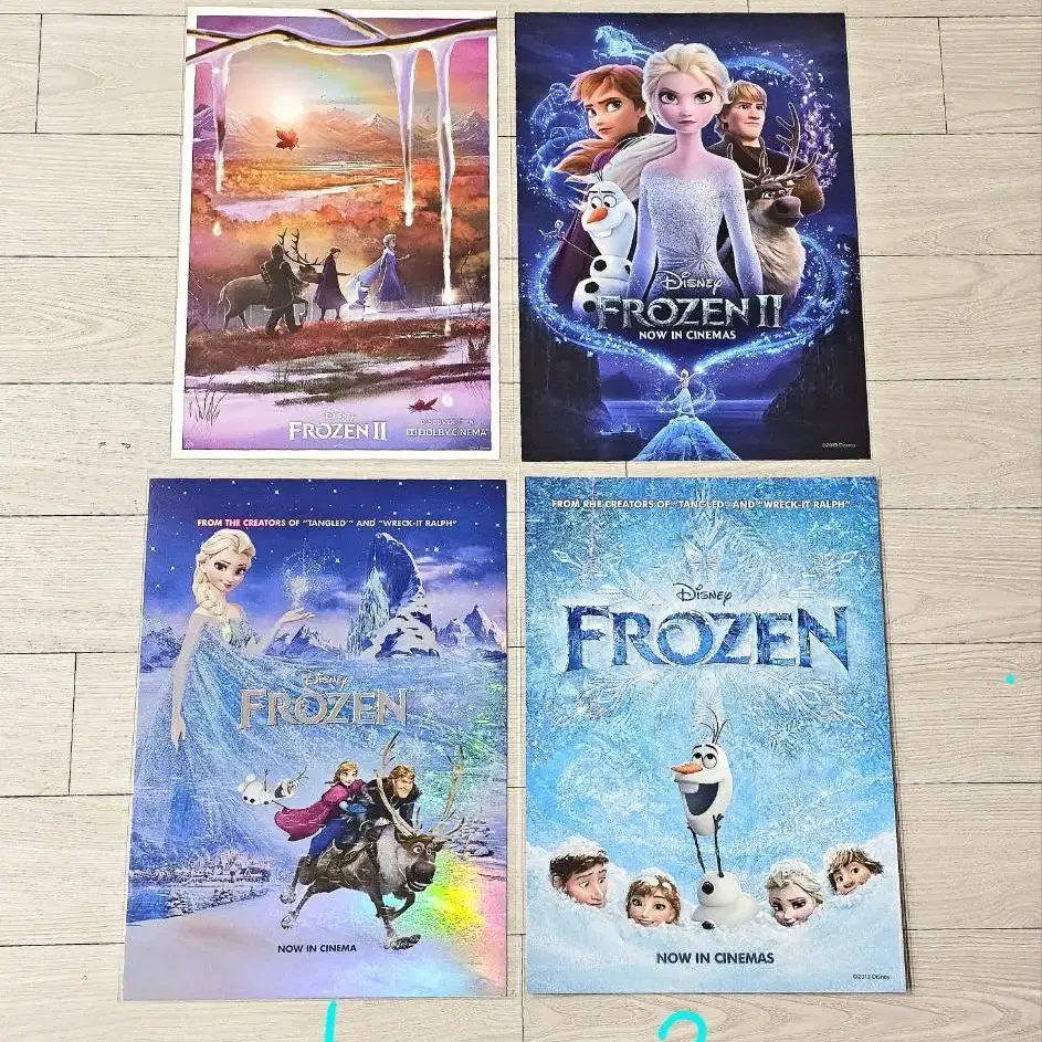 겨울왕국1겨울왕국2 포스터 돌비포스터 씨네큐포스터 핀뱃지 Frozen