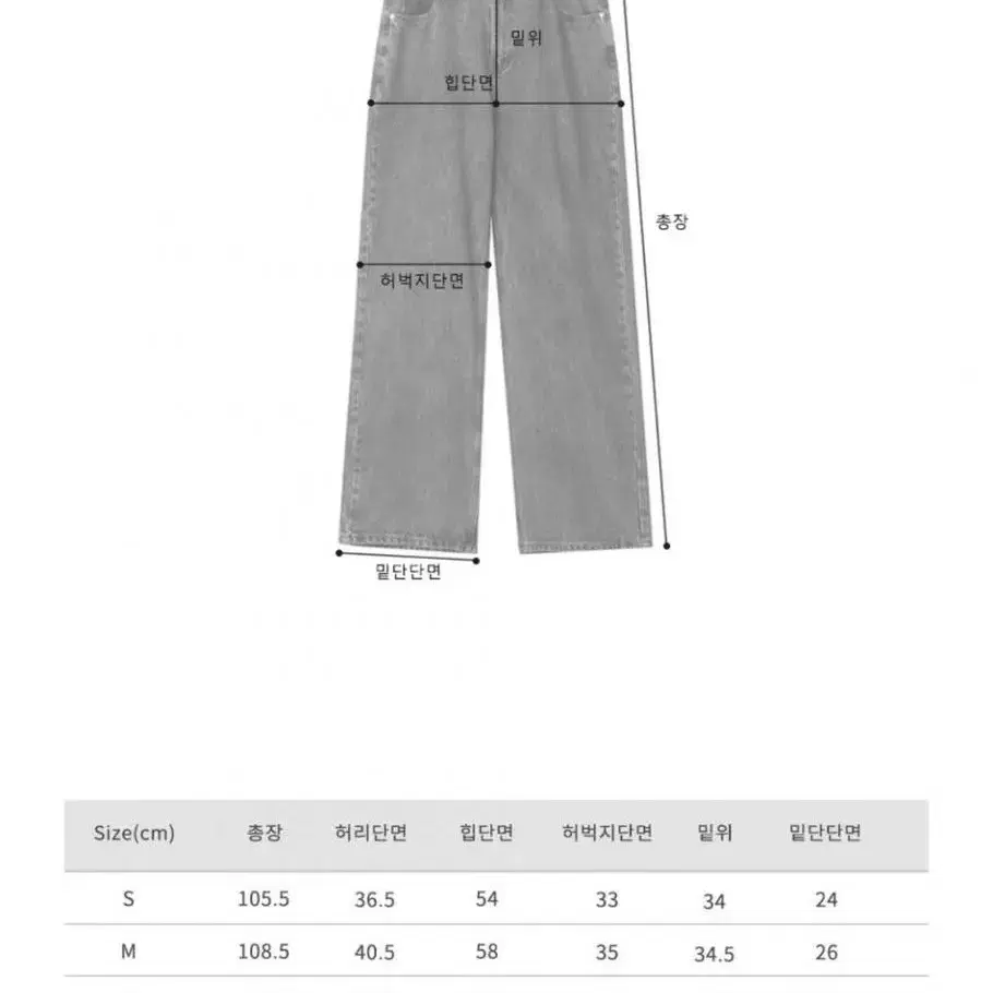 택 안뗀 새상품 어반드레스 버클 와이드 데님 팬츠 그레이 s 스몰 청바지