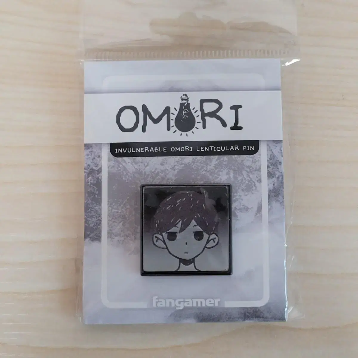 OMORI - Invulnerable Omori Lenticular Pin - Fangamer