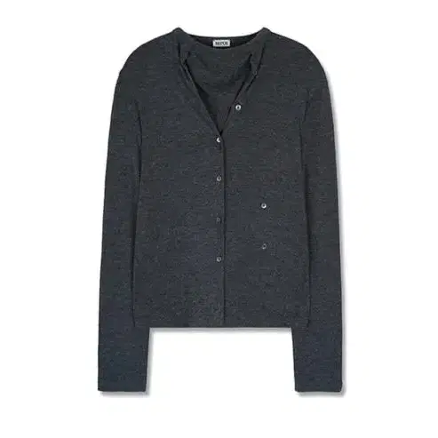 [REPOS] WRAP CARDIGAN T-SHIRTS (CHARCOAL