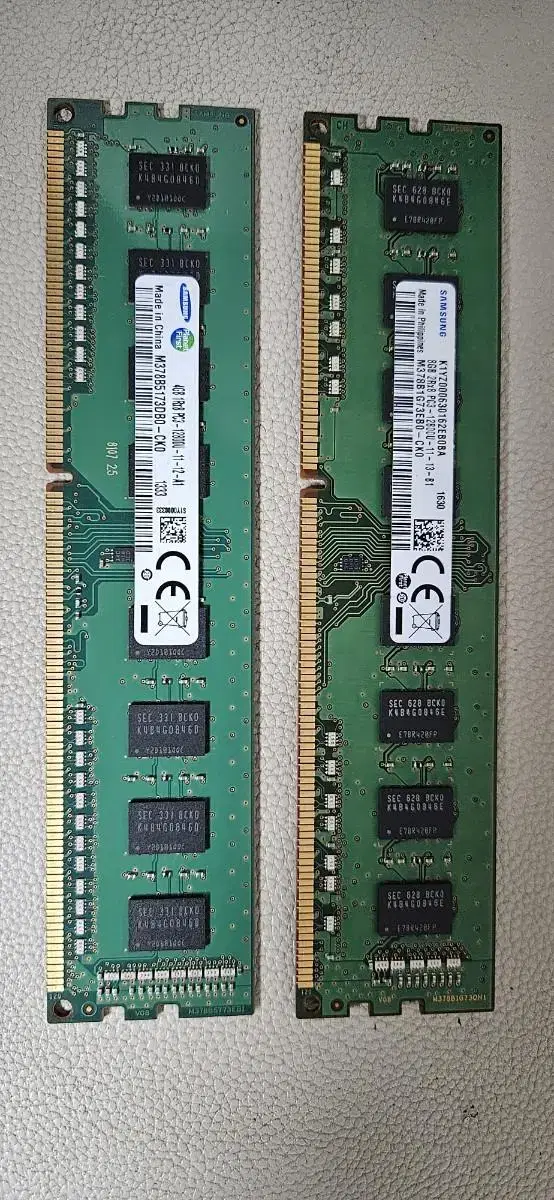 삼성 시금치 램  ddr3 12800u 단면 4기가 8기가 판매