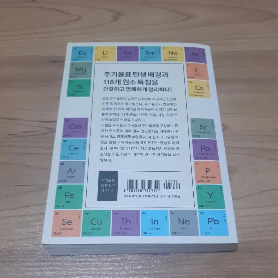 제임스 러셀  원소 주기율표 교과서 개념에 밝아지는 배경지식 이야기