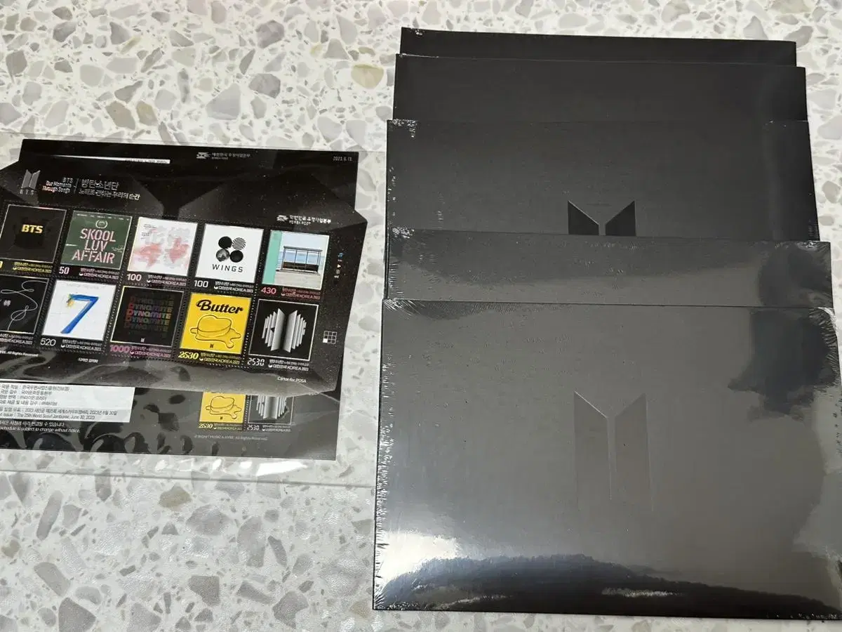 BTS bts Commemorative Stamp Cells or Packets