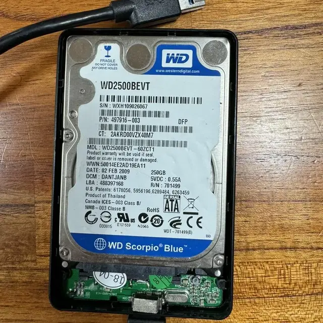 NEXT HDD CLONE + 삼성정품 500G HDD 웨스턴디지털 2.