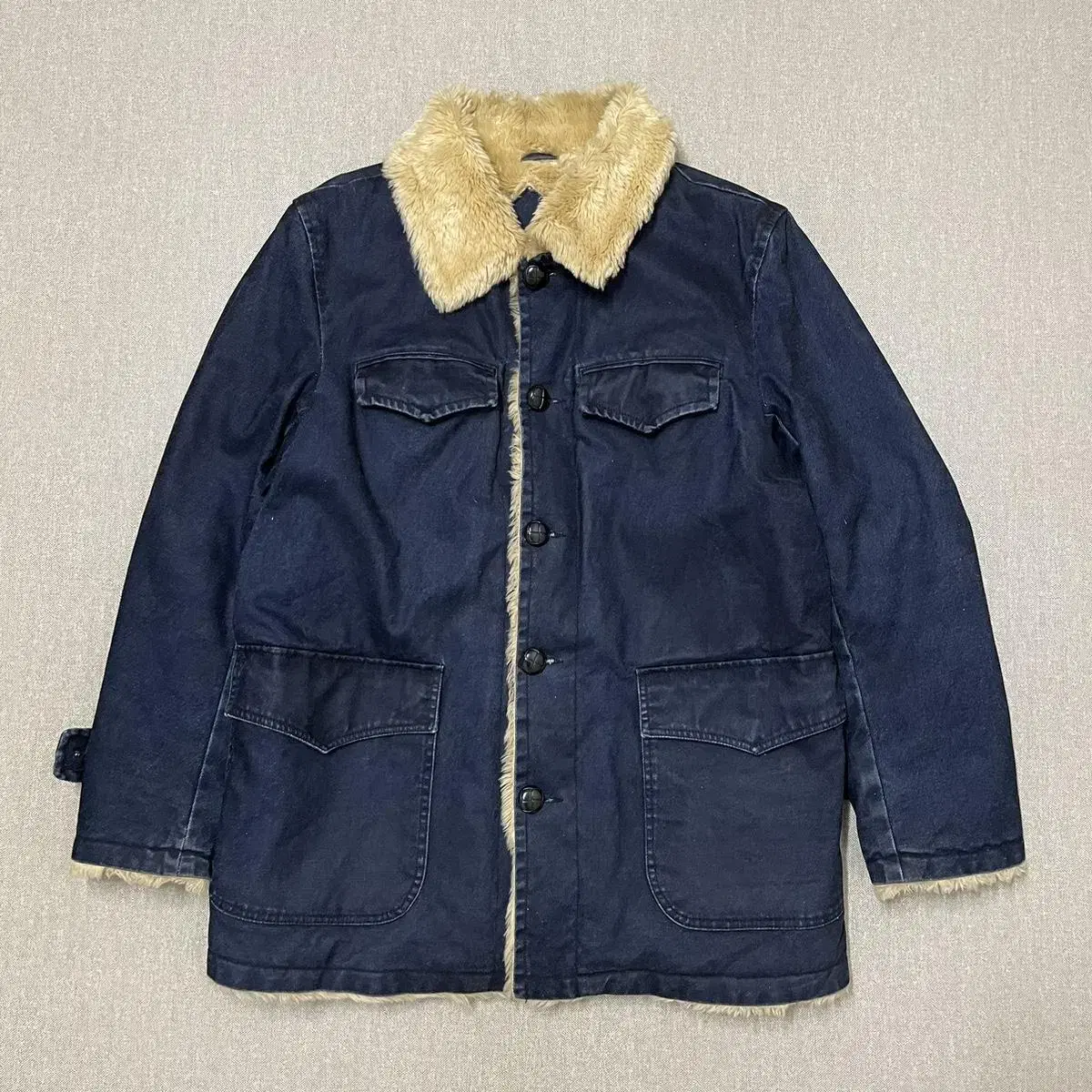 [TAFFO] Levi's Sherpa Lined Fleece Jeans Jacket Denim Jumper L