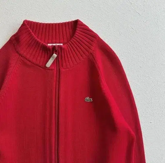 Lacoste knit full zip-up