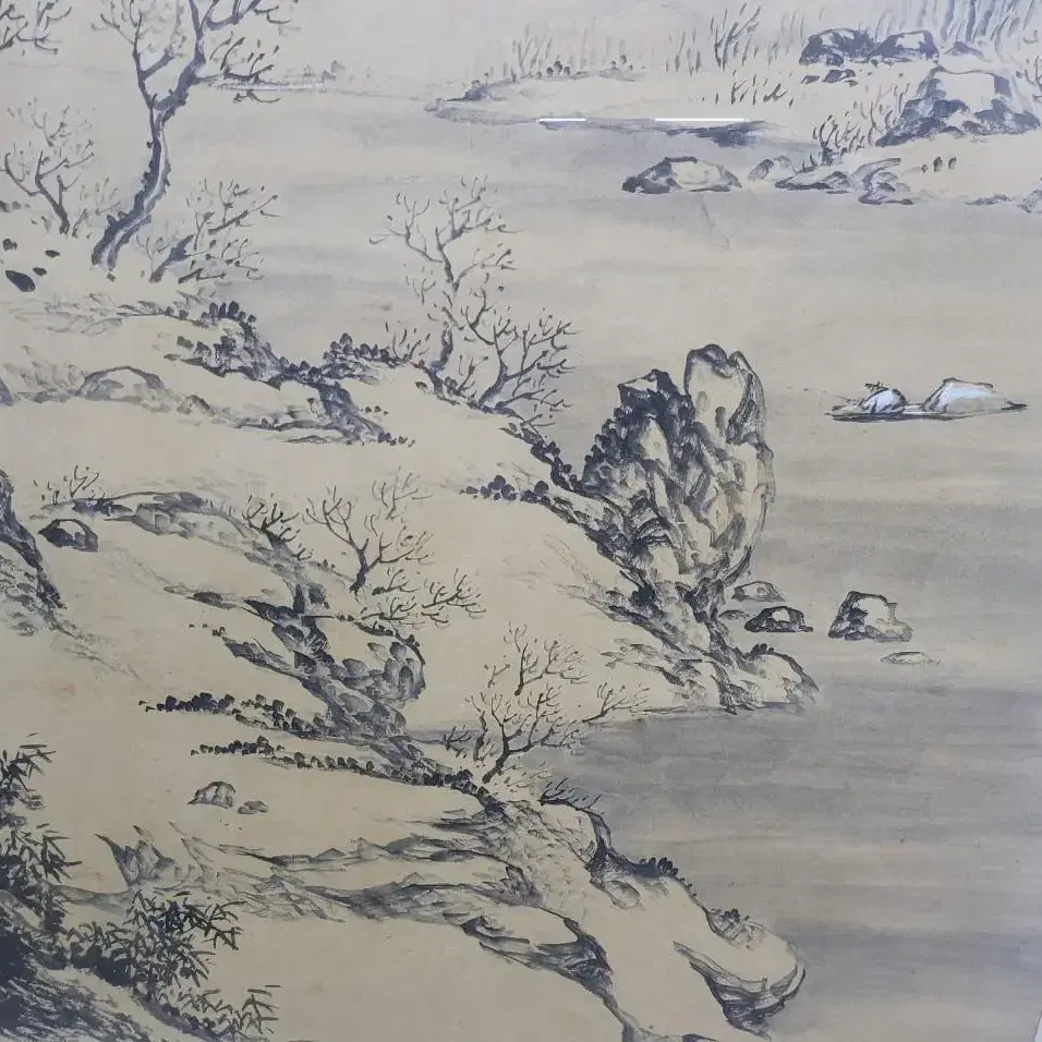 조선시대 설경 산수화(동양화 고화 그림 작품)