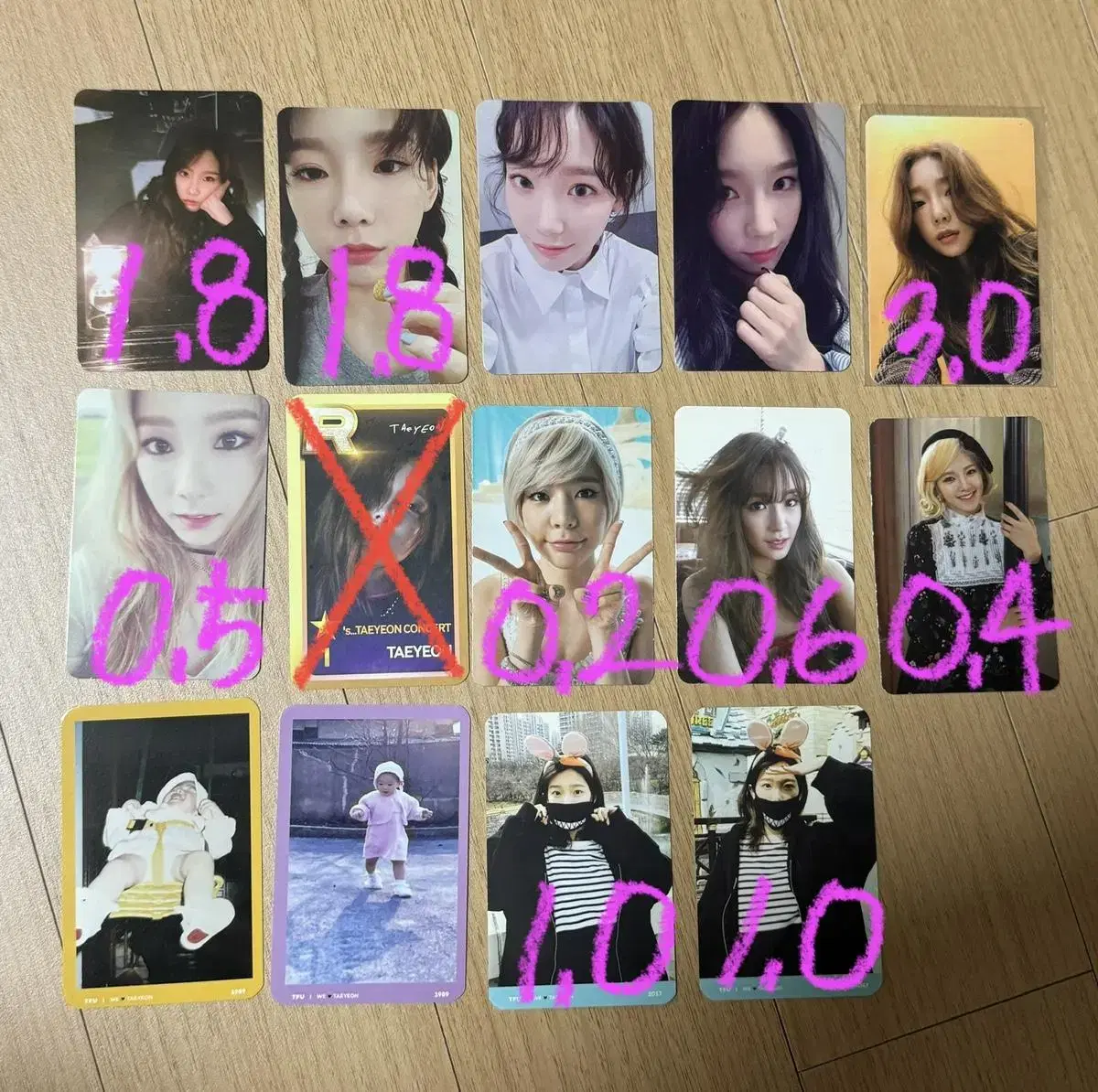 Girls Generation taeyeon photocard WTS