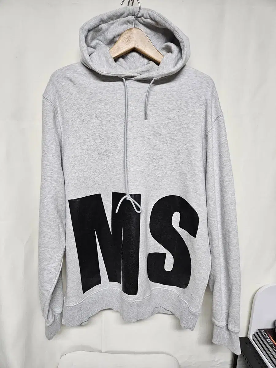 [MSGM] Men's Bold Logo Hooded Sweatshirt XL