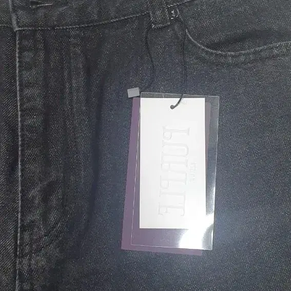 비슬로우 지퍼 데님 MIDDLE ZIPPER DENIM BLACK 34