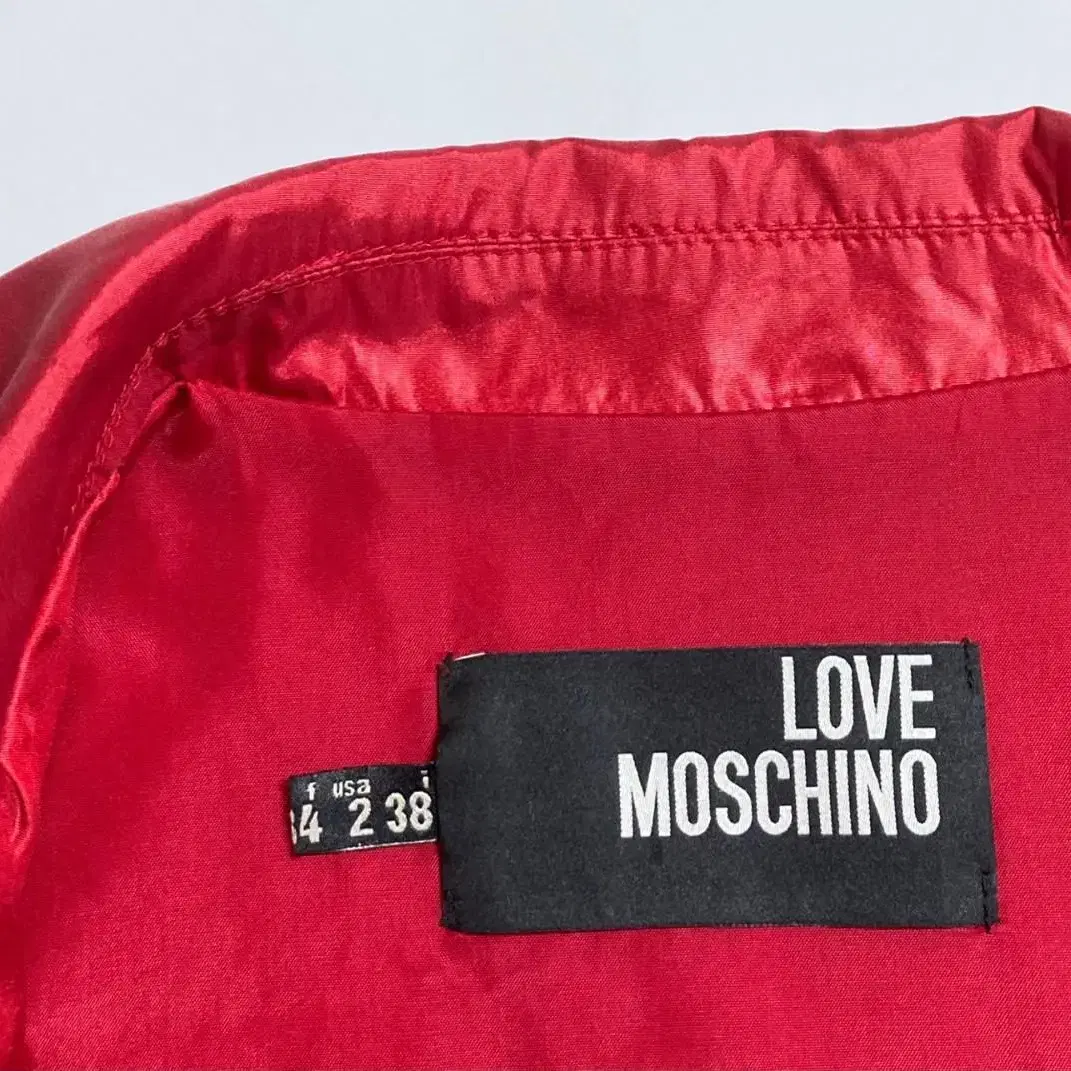 러브 모스키노 LOVE MOSCHINO 프릴 패딩 코트