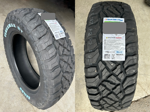 [판매] 35X12.50 R15 35각기 15RT 갤로퍼,무쏘,테라칸