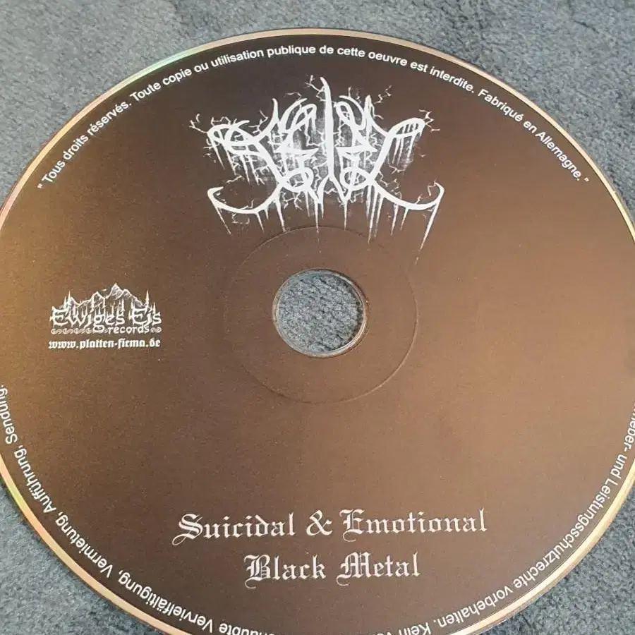 cd.Seul/Suicidal & Emotional Black Metsl