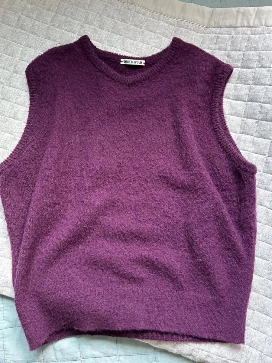 Lorem Ipsum Mohair Knit Vest